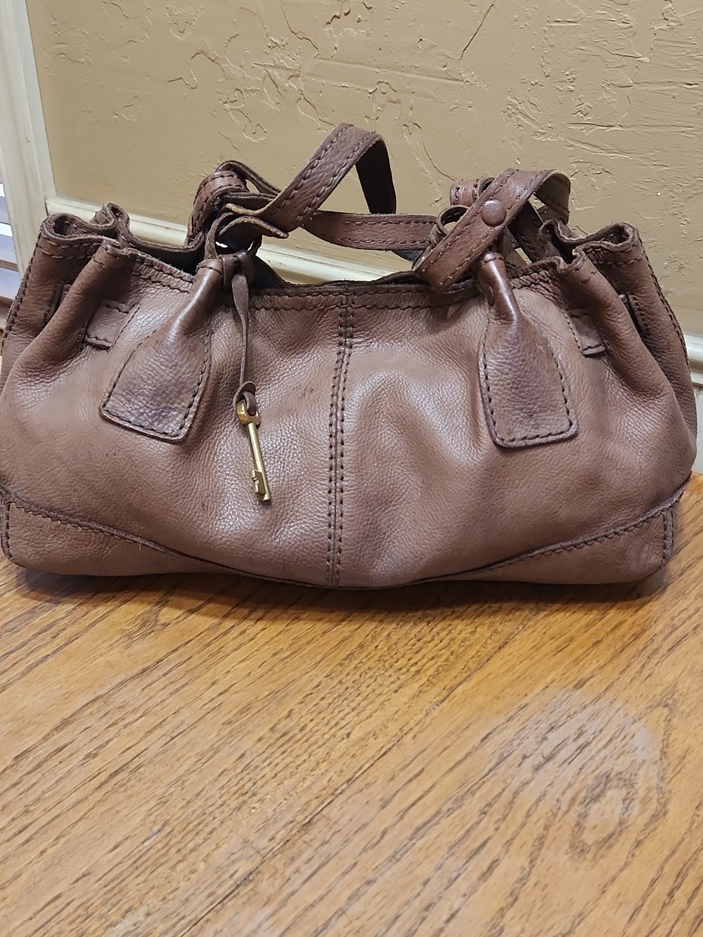 Fossil Brown Leather Satchel